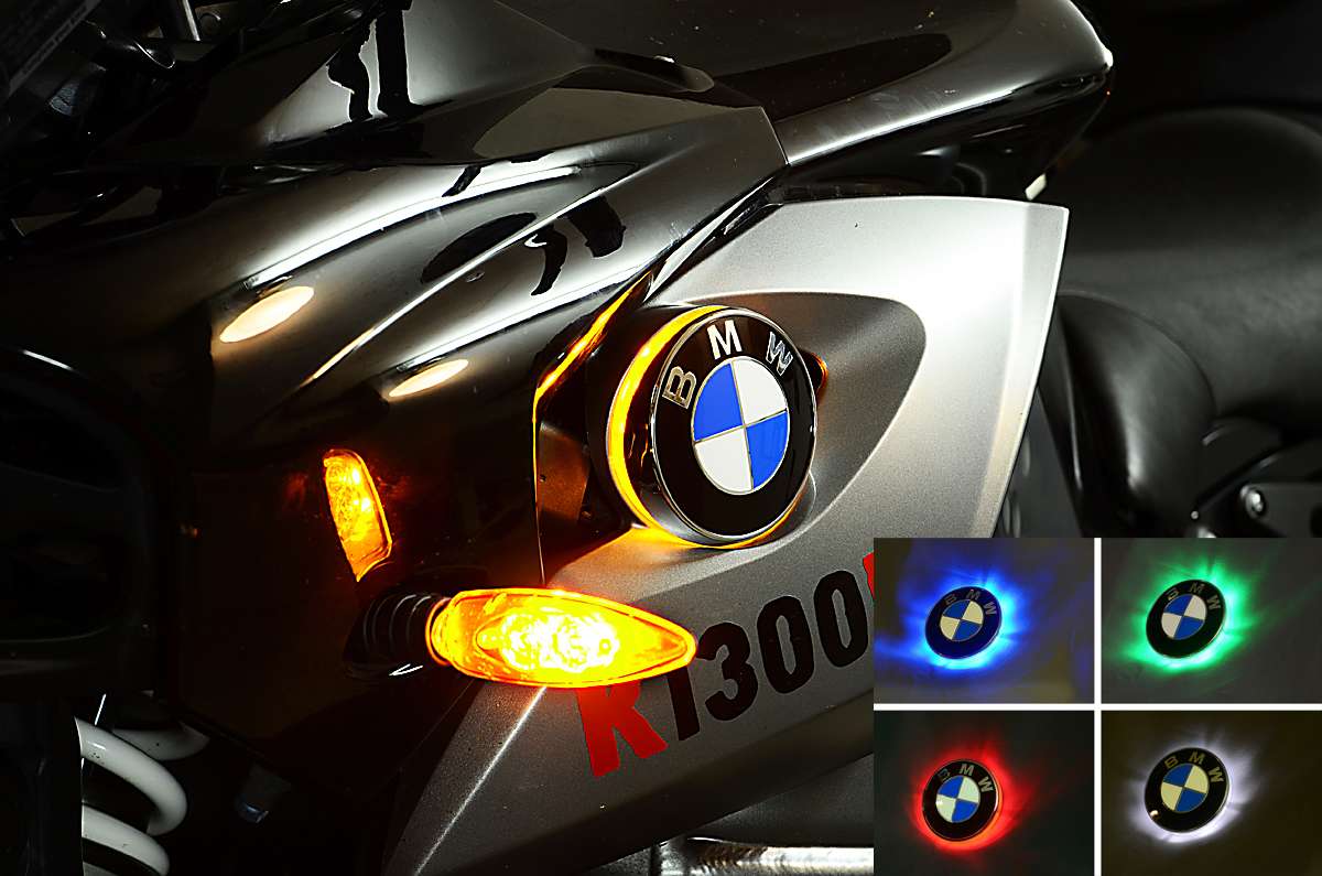 K1300R two colour BMW roundel badge LED lights | Lighting / Electrical